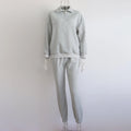 Sophia Zipped Stand Collar Suit Autumn Winter Casual Two Piece Set - Vestir en Moda