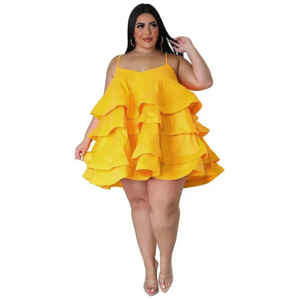 Sophronia Women Sleeveless Ruffled Adjustable Strap - Vestir en Moda