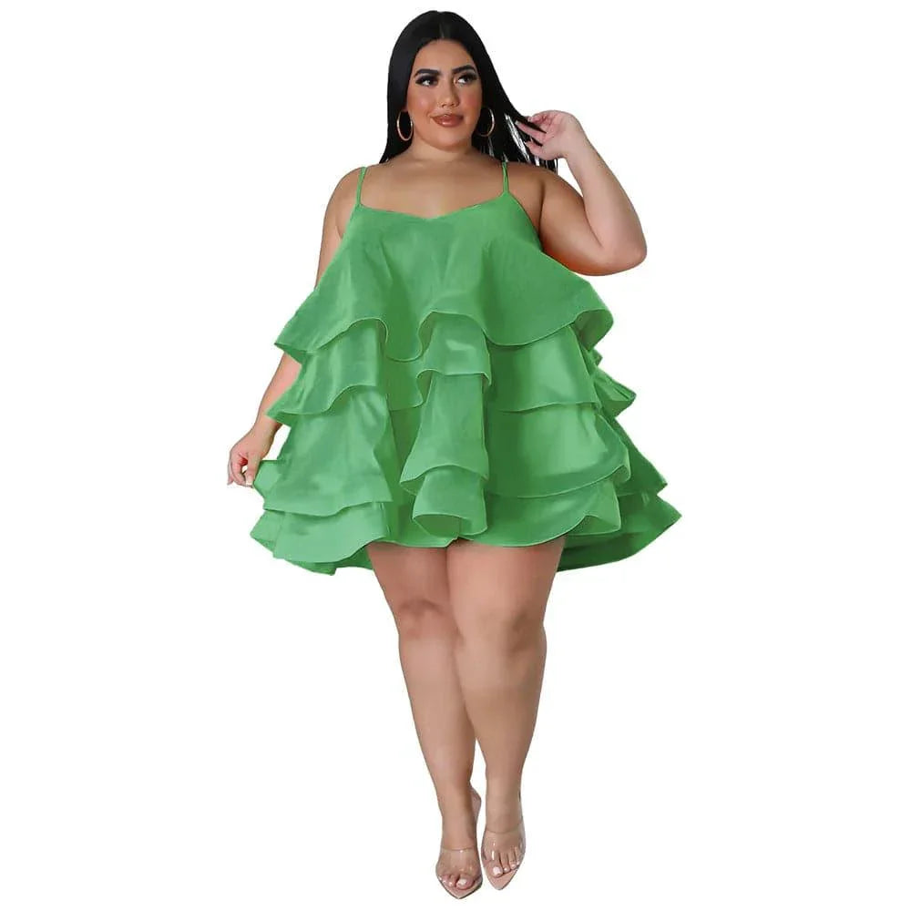 Sophronia Women Sleeveless Ruffled Adjustable Strap - Vestir en Moda
