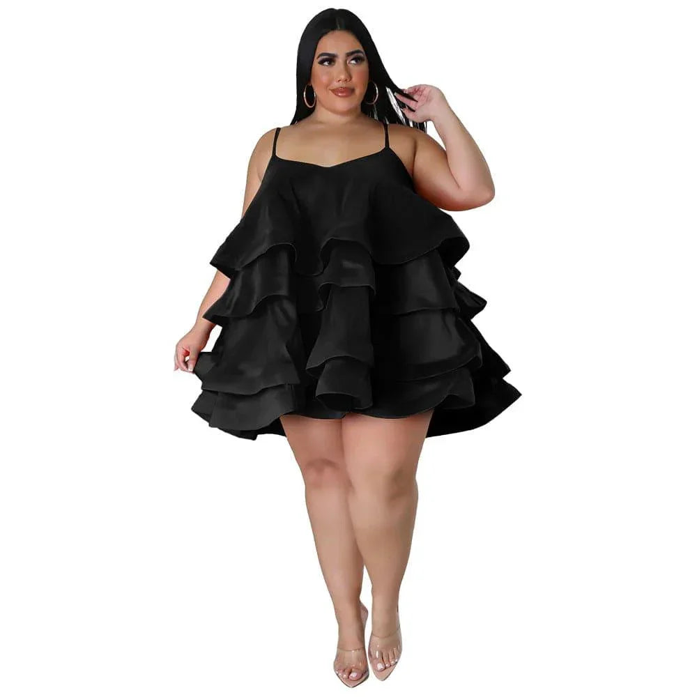 Sophronia Women Sleeveless Ruffled Adjustable Strap - Vestir en Moda
