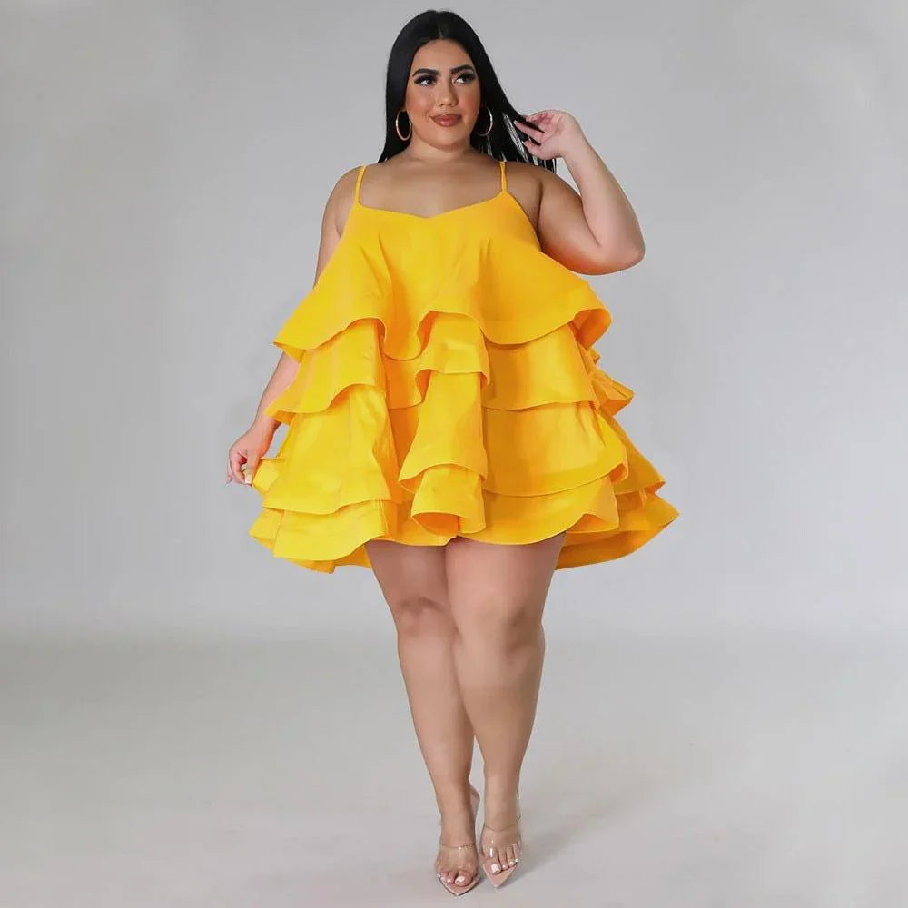 Sophronia Women Sleeveless Ruffled Adjustable Strap - Vestir en Moda