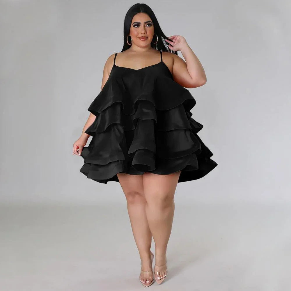 Sophronia Women Sleeveless Ruffled Adjustable Strap - Vestir en Moda