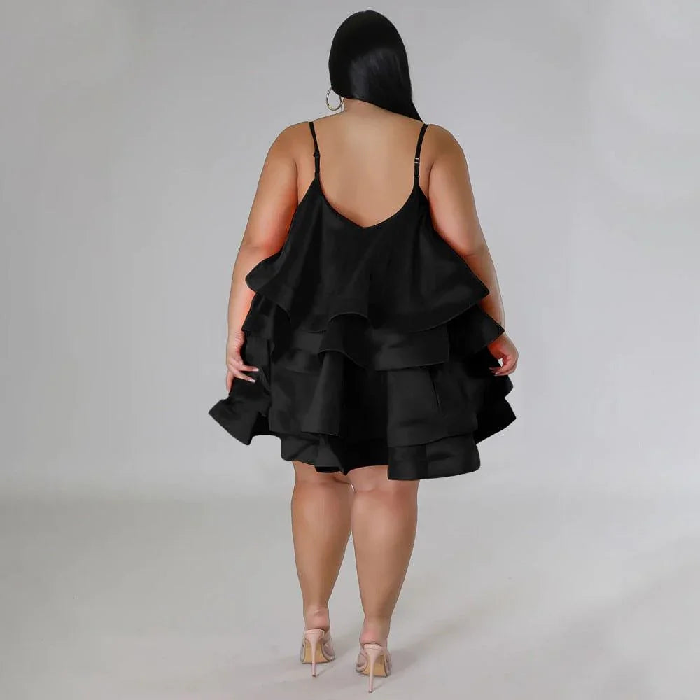 Sophronia Women Sleeveless Ruffled Adjustable Strap - Vestir en Moda