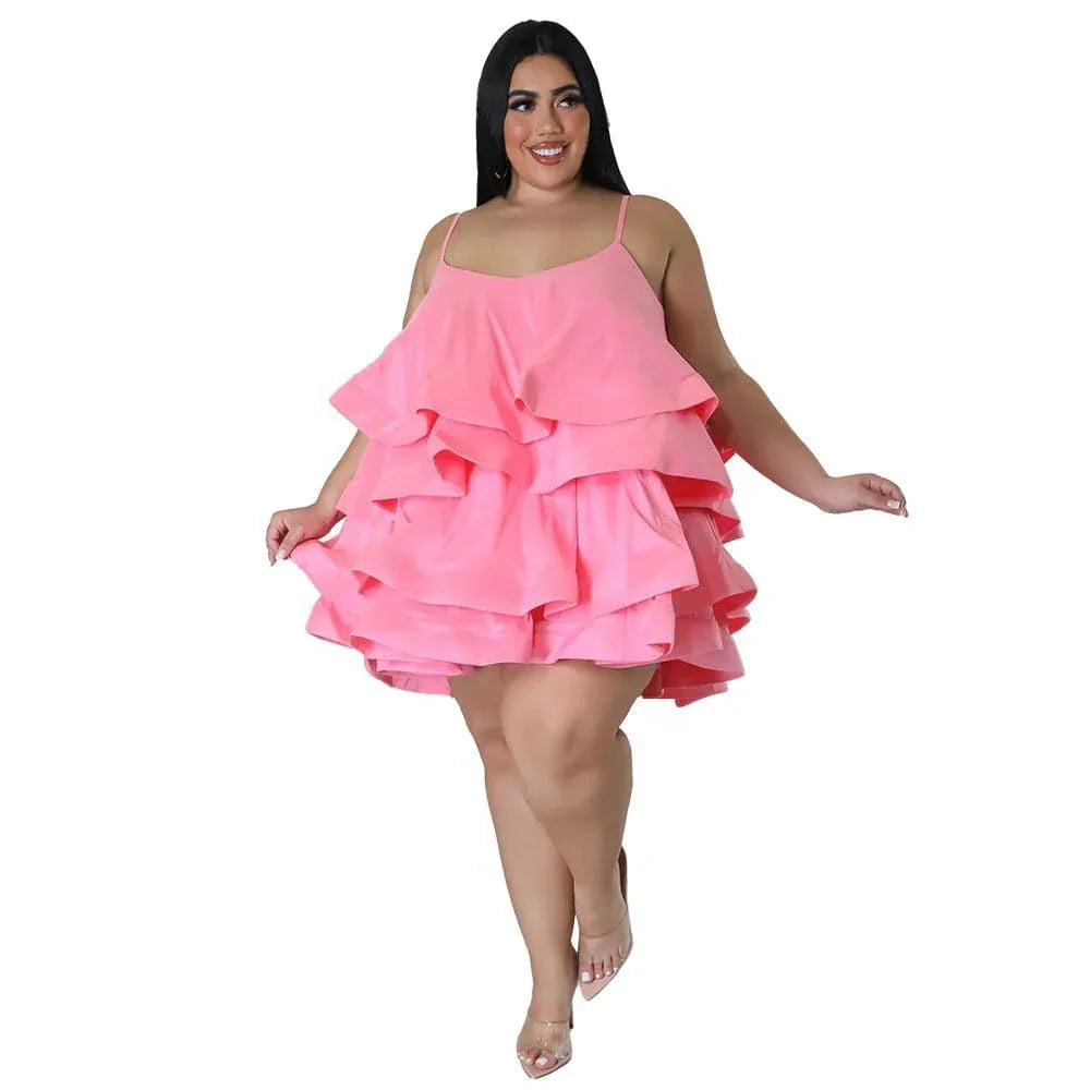 Sophronia Women Sleeveless Ruffled Adjustable Strap - Vestir en Moda