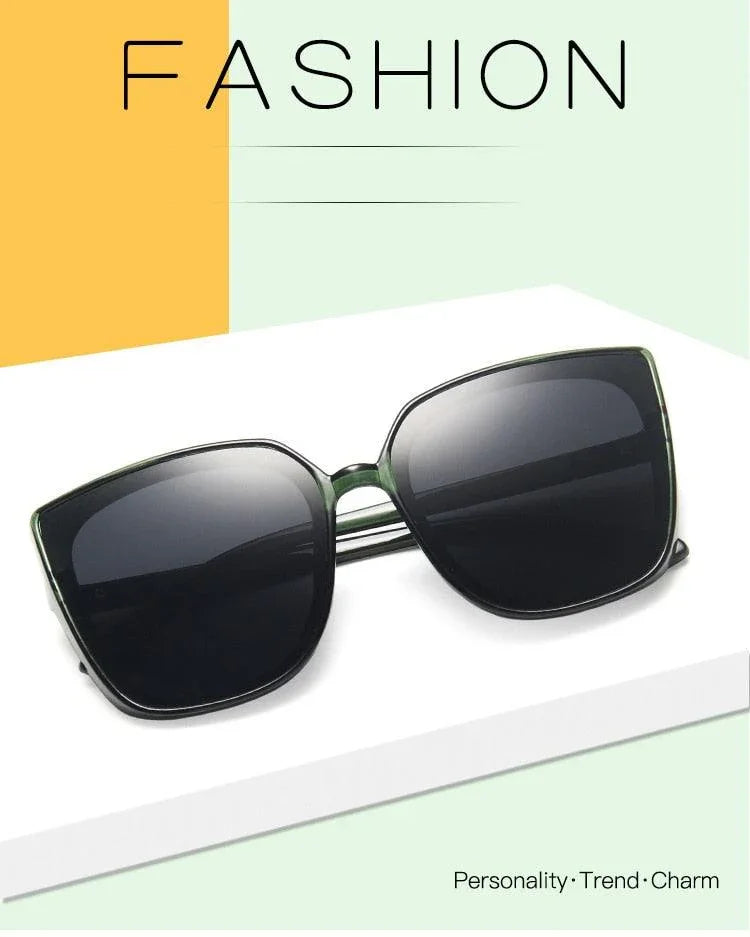 Square Luxury Big Frame Cat EyeLadies Classic Vintage Sunglasses - Vestir en Moda