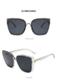 Square Luxury Big Frame Cat EyeLadies Classic Vintage Sunglasses - Vestir en Moda