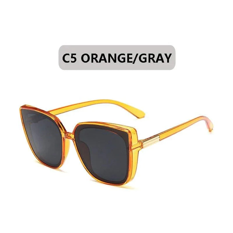 Square Luxury Big Frame Cat EyeLadies Classic Vintage Sunglasses - Vestir en Moda