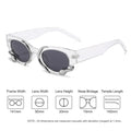 Steampunk Rectangle Small Frames Punk Snake Luxury Sunglasses - Vestir en Moda
