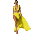 stephanie Sexy Fashion Wedding Evening Plunge High Large Dresses - Vestir en Moda