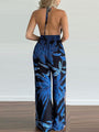 Susana Women Irregular Printed Halter Neck Jumpsuits - Vestir en Moda