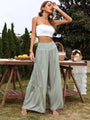 Sydney Casual Wide Leg Cotton Linen Popular High Waist Loose Pants - Vestir en Moda