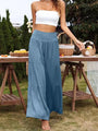 Sydney Casual Wide Leg Cotton Linen Popular High Waist Loose Pants - Vestir en Moda