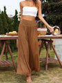 Sydney Casual Wide Leg Cotton Linen Popular High Waist Loose Pants - Vestir en Moda