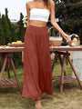 Sydney Casual Wide Leg Cotton Linen Popular High Waist Loose Pants - Vestir en Moda
