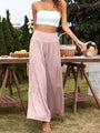Sydney Casual Wide Leg Cotton Linen Popular High Waist Loose Pants - Vestir en Moda