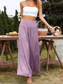 Sydney Casual Wide Leg Cotton Linen Popular High Waist Loose Pants - Vestir en Moda