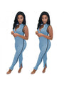 Taresa New Women Fashion V-neck Sleeveless Jumpsuits - Vestir en Moda