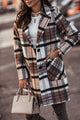 Tay New Plaid Long Woolen Coat - Vestir en Moda