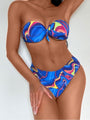 Taylor Sexy Printed Strapless Backless 2 Piece Bikini - Vestir en Moda