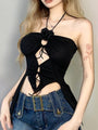 Teagan Sexy Halter Hollowed Out Tank Top - Vestir en Moda