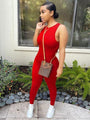 Tempestad Solid Casual Sleeveless Jumpsuits - Vestir en Moda