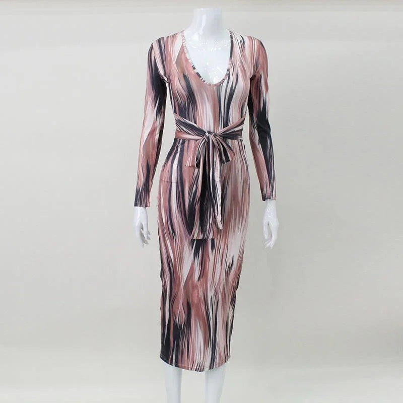 Teresa Women Clothing Plunge Sexy Autumn Dresses - Vestir en Moda
