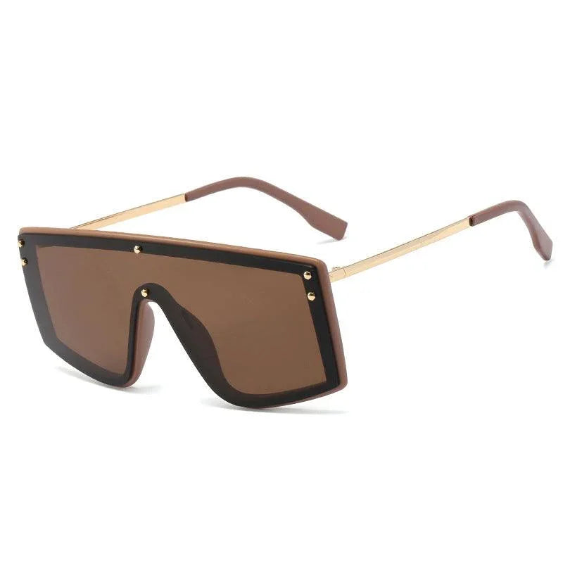 Trendy New Big Frame One Piece Fashionable Sunglasses - Vestir en Moda