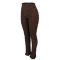 Trinity High Waist Stretch Tight Bubble Woven Roving Small Trousers - Vestir en Moda