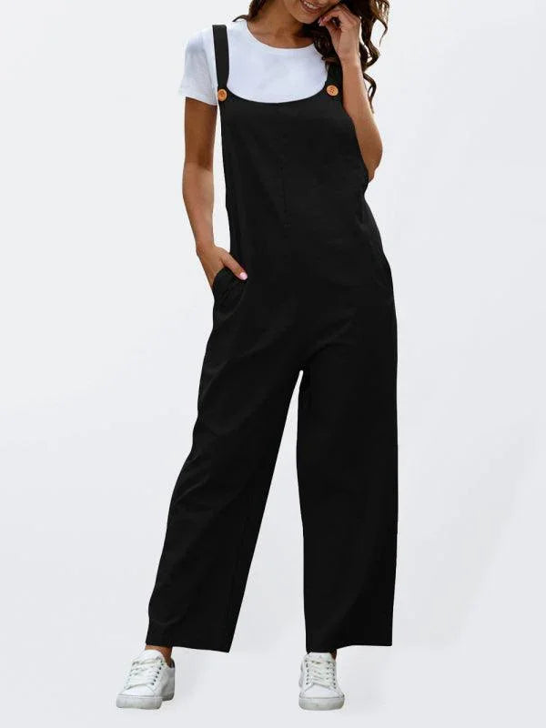 Valentina Women Solid Color The Overalls Jumpsuits - Vestir en Moda