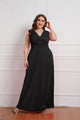 Valeria Plus Size Women Summer Sleeveless V-neck Maxi - Vestir en Moda