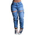 Valerie Arrival Ripped Cotton Straight Washed High Waist Loose Jeans - Vestir en Moda