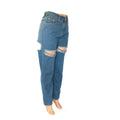 Valerie Arrival Ripped Cotton Straight Washed High Waist Loose Jeans - Vestir en Moda