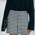 Vanesa Winter Office Houndstooth A Line Skirt Women - Vestir en Moda