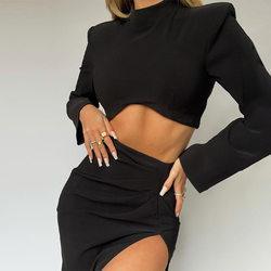 Vanessa Casual Emperor Sexy Slit Elegant Two Piece Women Set - Vestir en Moda