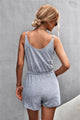 Vanessa Spaghetti Strap V-Neck Pocket Rompers - Vestir en Moda