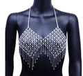 Veronica Sexy Super Flash AB Color Tassel Body Chain Diamond Net - Vestir en Moda