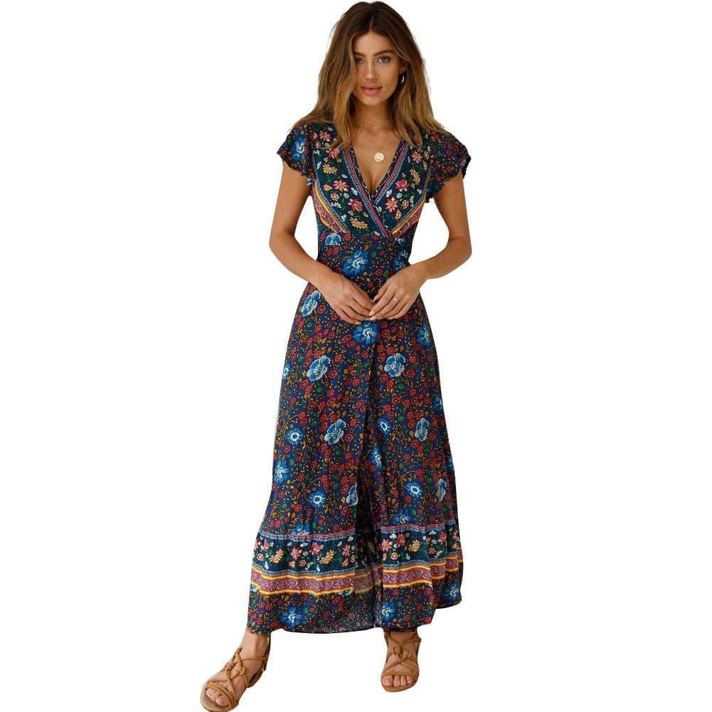 Victoria Summer Casual Holiday Floral Sexy Women Clothing Dresses - Vestir en Moda
