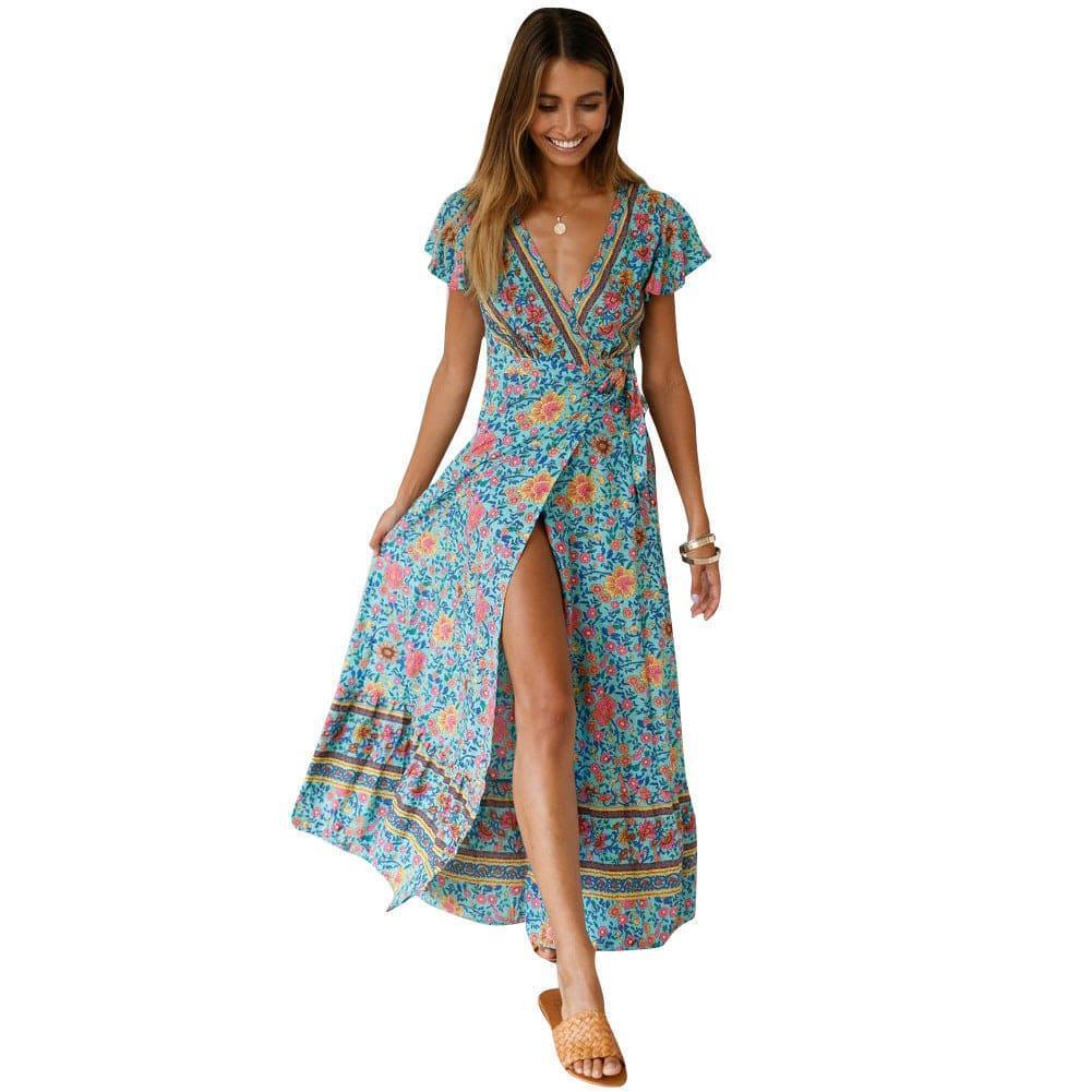 Victoria Summer Casual Holiday Floral Sexy Women Clothing Dresses - Vestir en Moda