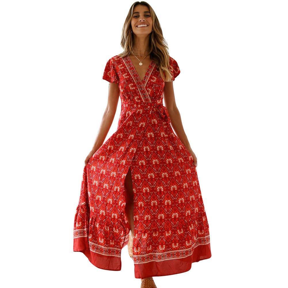 Victoria Summer Casual Holiday Floral Sexy Women Clothing Dresses - Vestir en Moda