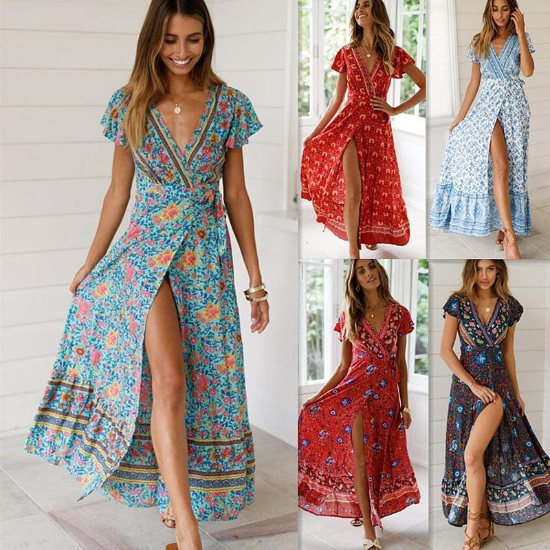 Victoria Summer Casual Holiday Floral Sexy Women Clothing Dresses - Vestir en Moda