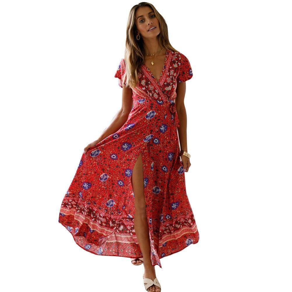 Victoria Summer Casual Holiday Floral Sexy Women Clothing Dresses - Vestir en Moda