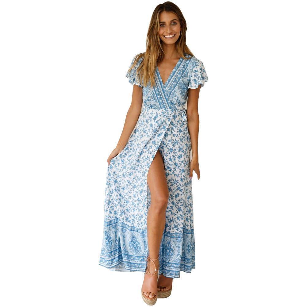 Victoria Summer Casual Holiday Floral Sexy Women Clothing Dresses - Vestir en Moda