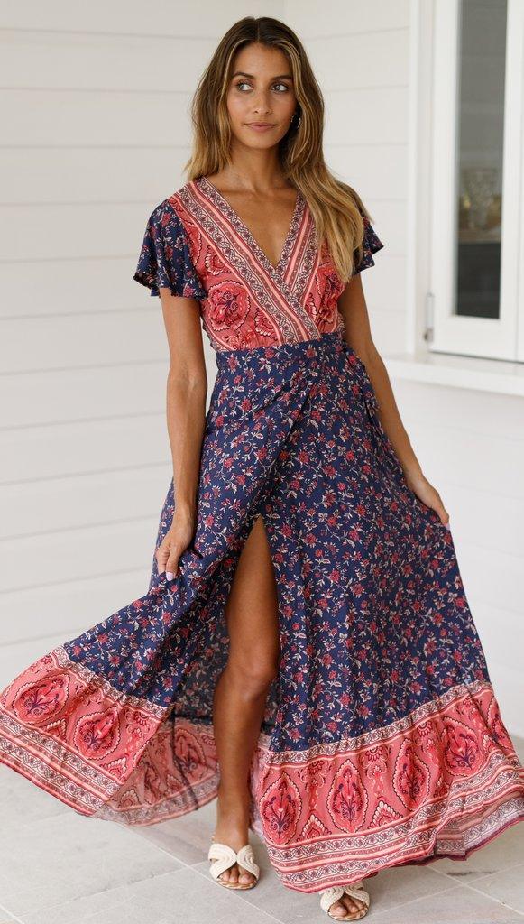 Victoria Summer Casual Holiday Floral Sexy Women Clothing Dresses - Vestir en Moda