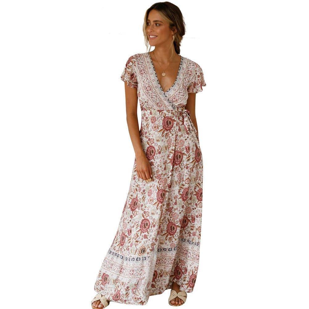 Victoria Summer Casual Holiday Floral Sexy Women Clothing Dresses - Vestir en Moda