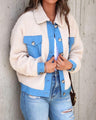 Vik Fall Beige and Blue Amazing Jacket - Vestir en Moda