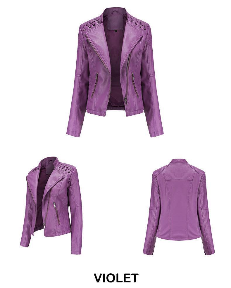 Vilma Women Short High Quality Leather Jacket - Vestir en Moda