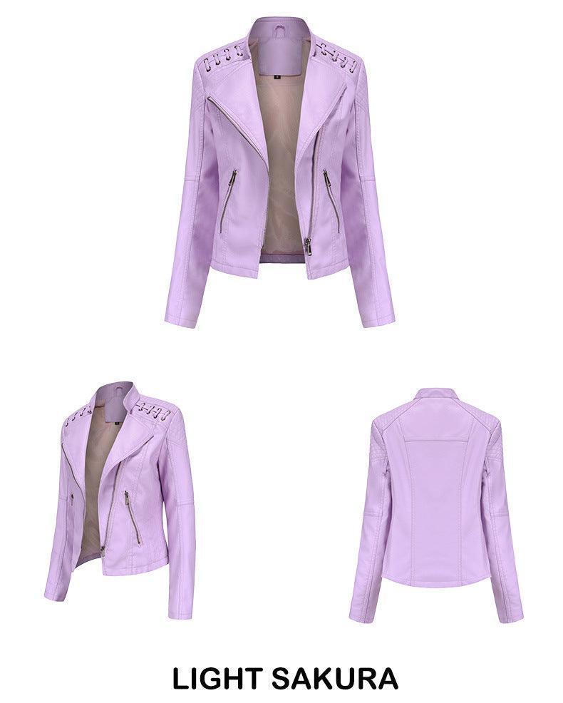 Vilma Women Short High Quality Leather Jacket - Vestir en Moda
