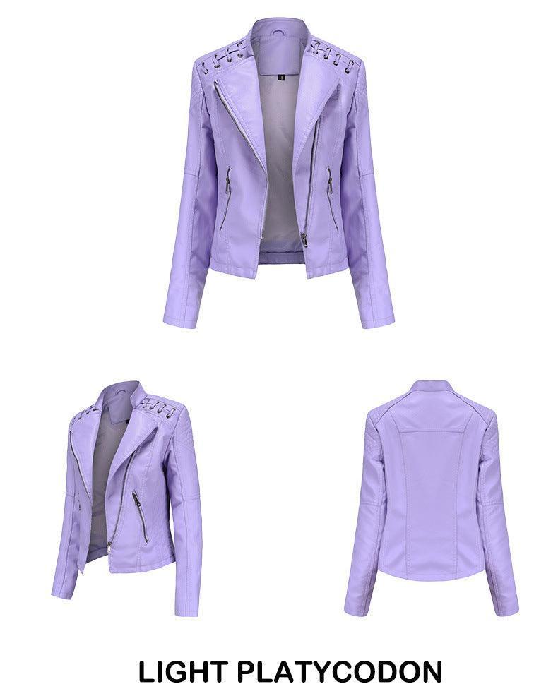 Vilma Women Short High Quality Leather Jacket - Vestir en Moda
