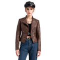 Vilma Women Short High Quality Leather Jacket - Vestir en Moda
