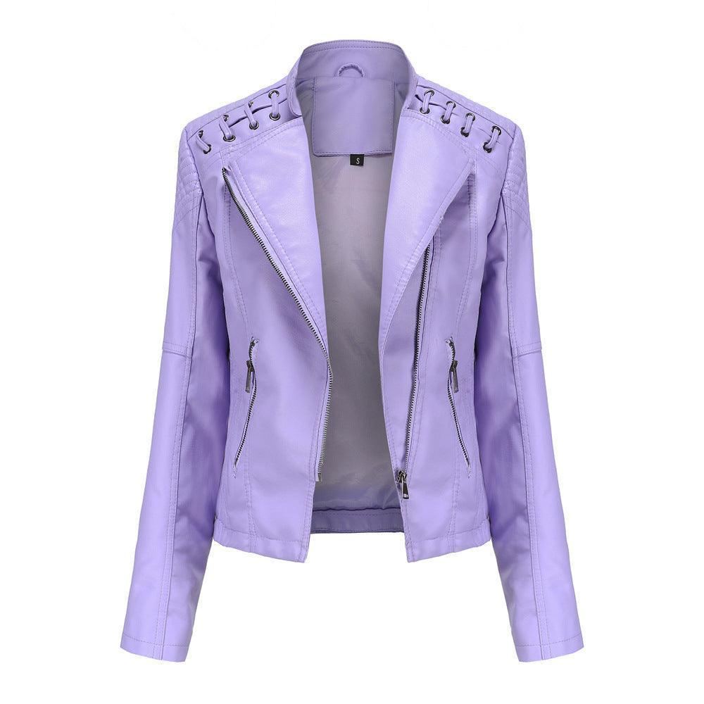 Vilma Women Short High Quality Leather Jacket - Vestir en Moda